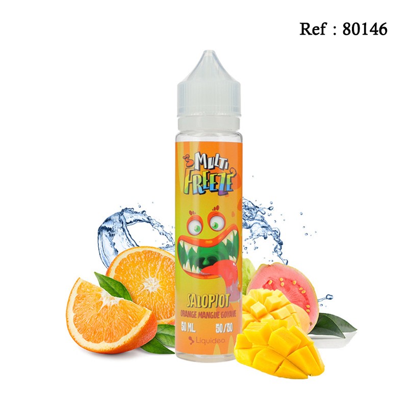 E-liquide Salopiot Orange Mangue Goyave FREEZE Liquideo 50mL 