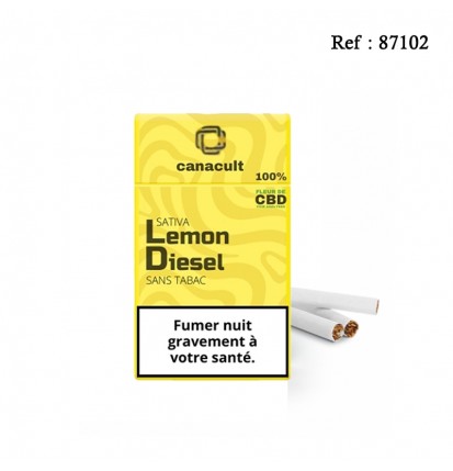 Pre-rolls CBD CANACULT Lemon Diesel - paquet of 20pre-rolls