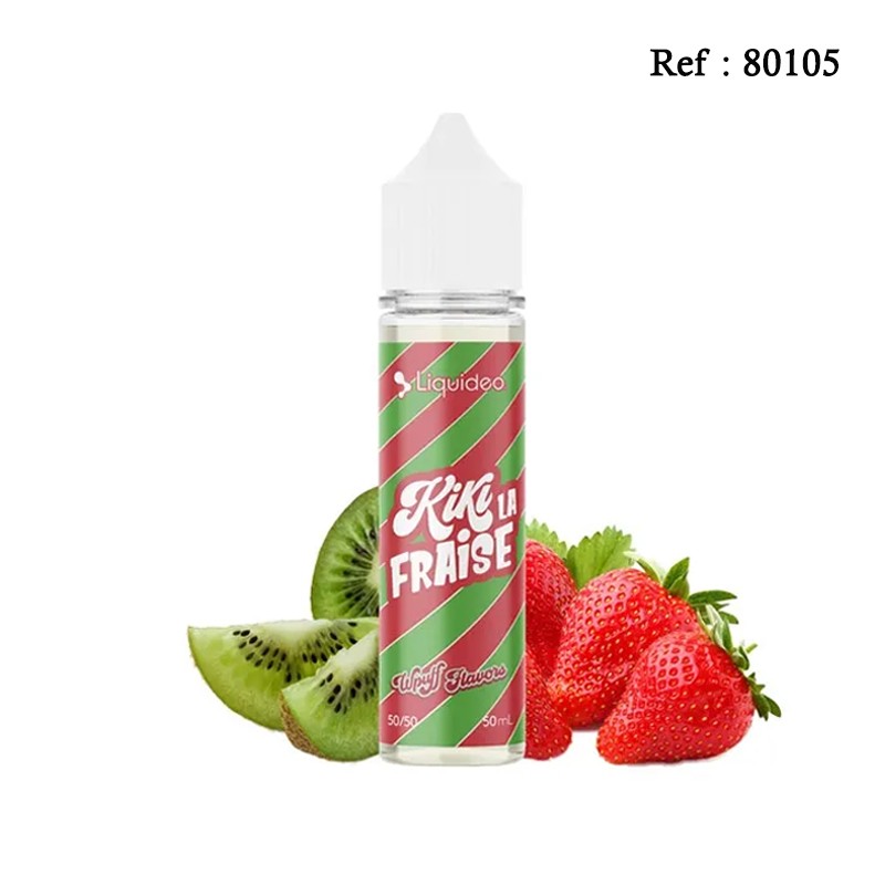 E-liquid Wpuff Kiki The Strawberry Liquideo 50mL without nicotine