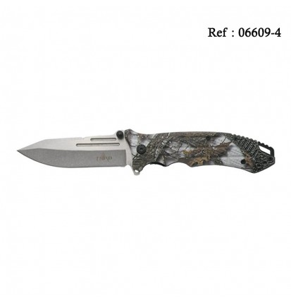 Knife THIRD Camouflage 9cm, Stainless Stell, with clip