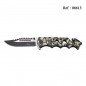 Knife THIRD Skull 9cm with clip