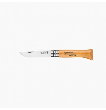 Couteau OPINEL N°06 carbone 7cm, boîte de 12