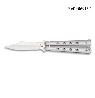 Couteau Papillon 8.9 cm Acier Satin