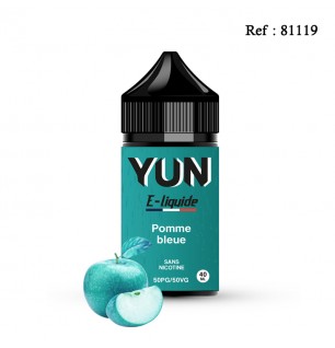 E-liquide YUN Pomme bleue 40mL + boosters