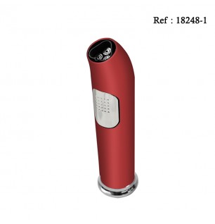 Briquet MYON Cigare triple jet Rouge, attributs chromé