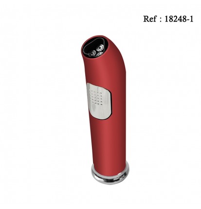 trijet cigar flame lighter MYON Red, chrom parts