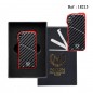 Briquet MYON Pipe Rouge Carbone