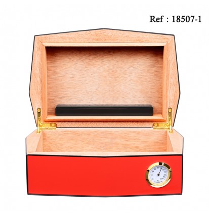 MYON Humidor Red Carbon for 10 cigars 245 x 160 x 85 mm