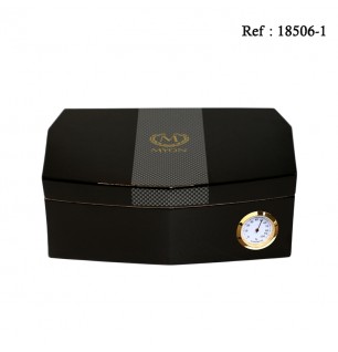 MYON Humidor Black Carbon for 10 cigars 245 x 160 x 85 mm