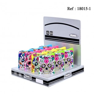 Briquet Piezo ATOMIC Fiesta LA CATRINA, display de 12