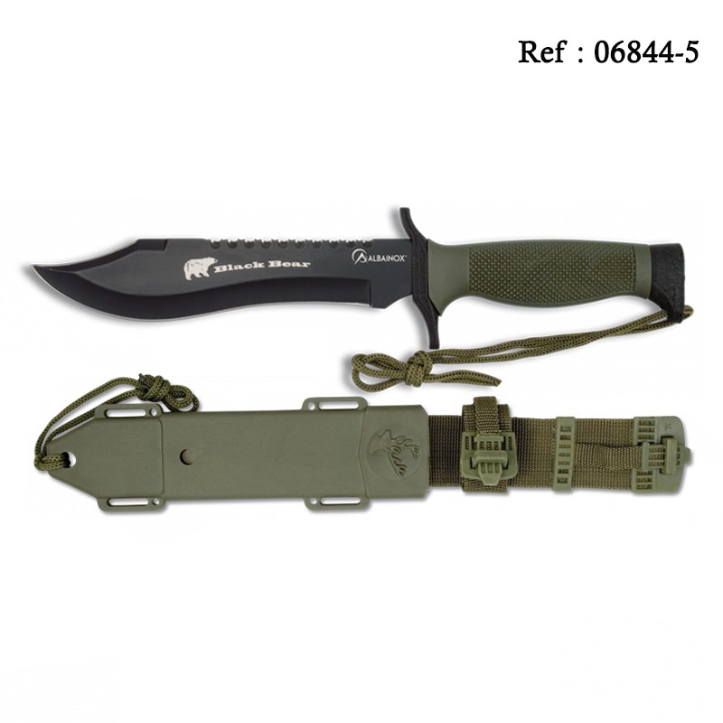 Knife Black Bear 18 cm Kaki