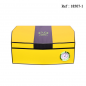 MYON Humidor Yellow Carbon for 10 cigars 245 x 160 x 85 mm