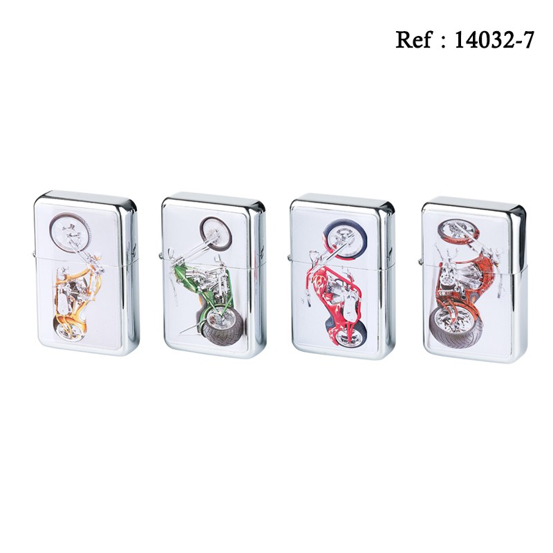 Oil Angel lighter decor Motorbikes assorted per 4 pcs