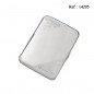 Cigarette case for 10 pcs 85 mm Chrome brushed with clip