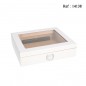 Humidor Mesalla White Matte with window 260 x 223 x 61 mm