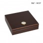 Humidor brown with hygrometer 228 x 218 x 58 mm