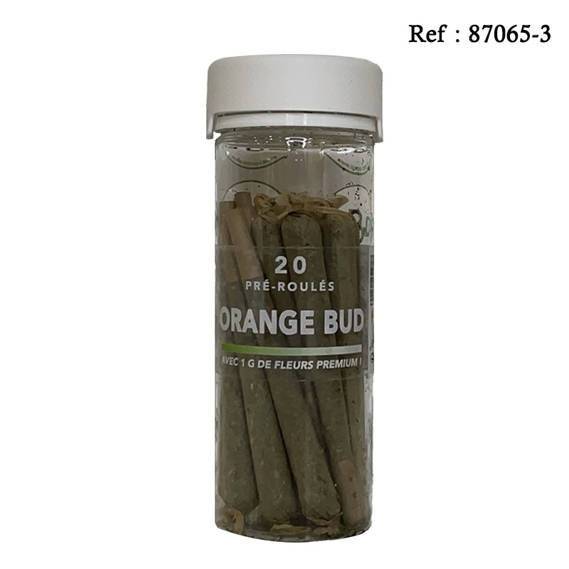 Cone Pré-roulé GOOD CBD 1 gr - Orange Bud, Pot de 20 cones