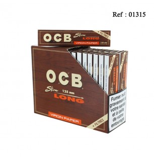 OCB Virgin Slim Long+filterCigarette paper, display 32booklets