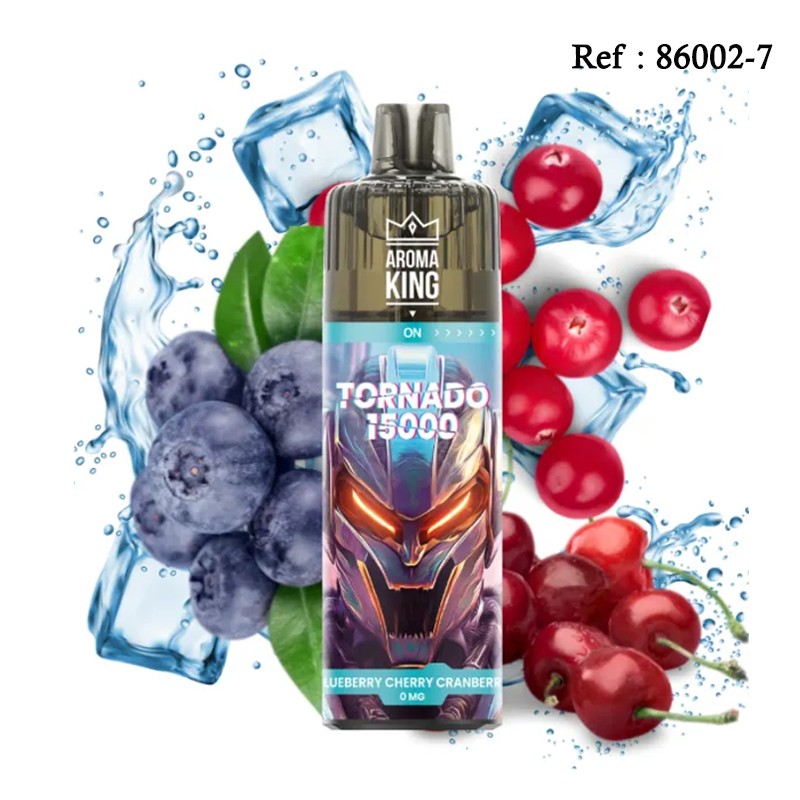 Disposable E-cigarettes Aromaking Tornado 15K Blueberry Cherry 0mg