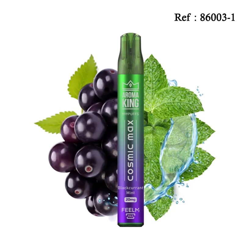 Disposable E-cigarettes Aromaking Cosmic Max Blackcurrant Mint 20mg