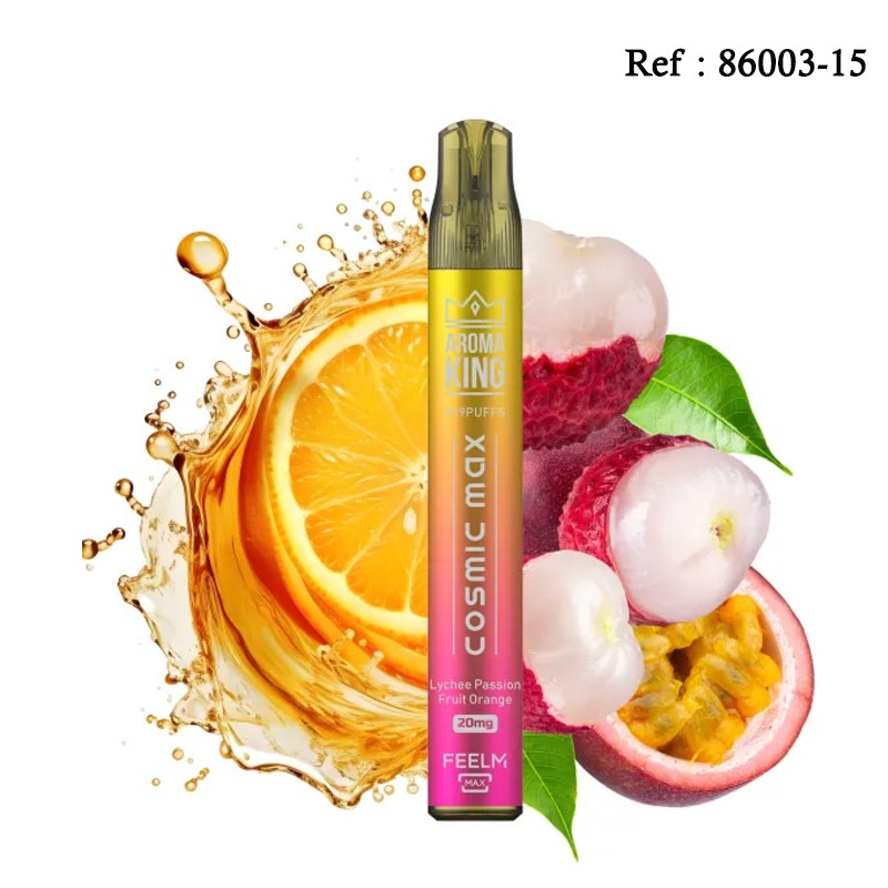 Cosmic Max AROMAKING Lychee Passion Fruit Orange 20mg 999puffs