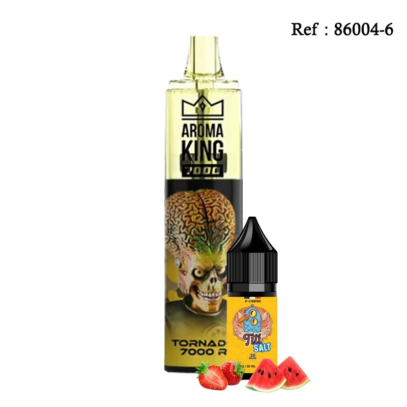 7K Tornado R AROMAKING + E-liquide INNOVAP Salt Titi 20mg