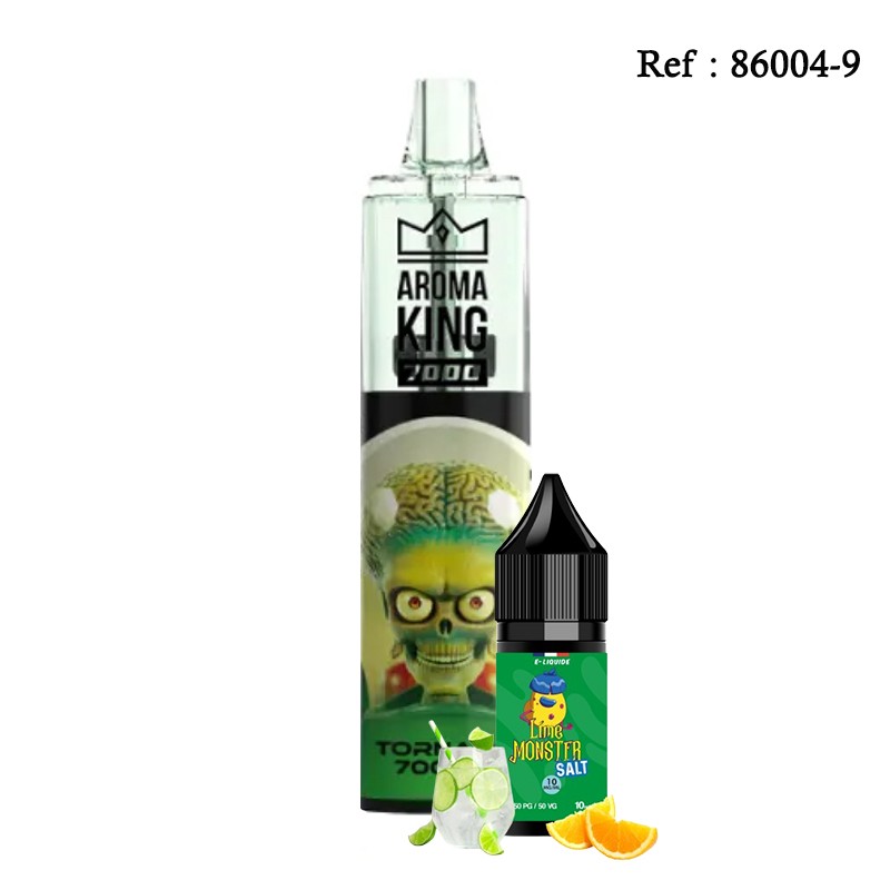 Disposable E-cigarettes Aromaking Tornado 7000 R Lime monster 20mg