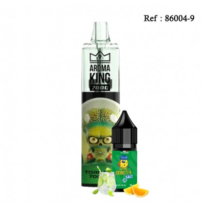 Disposable E-cigarettes Aromaking Tornado 7000 R Lime monster 20mg