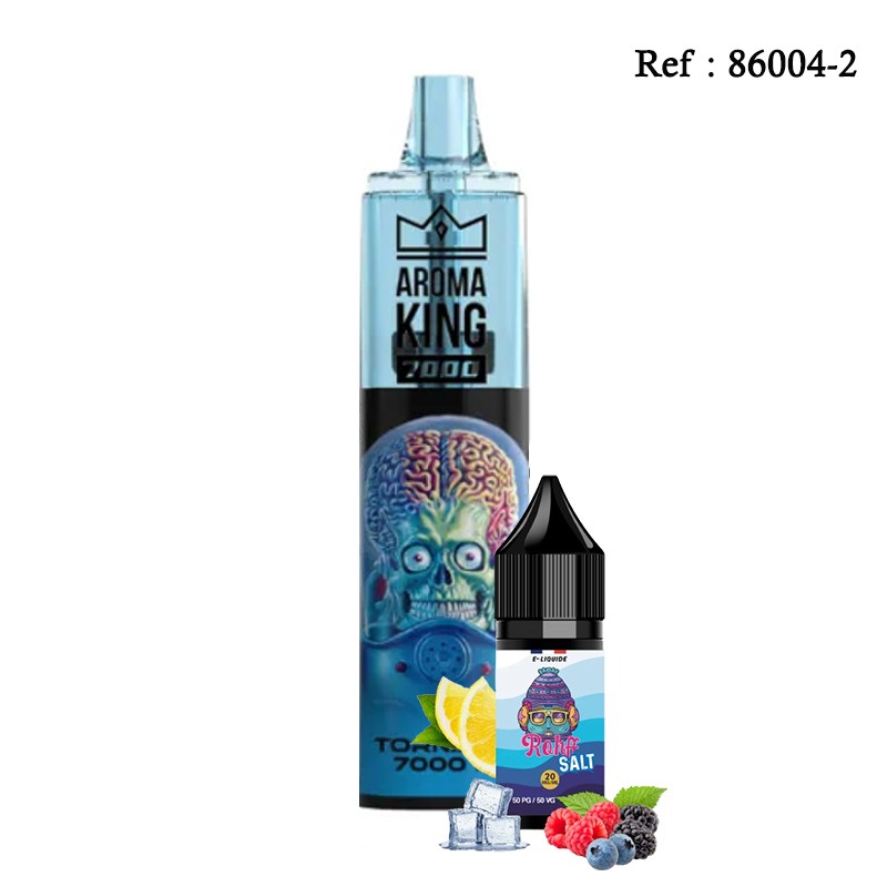 7K Tornado R AROMAKING + E-liquide INNOVAP Salt Rohff 20mg