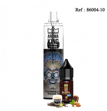 7K Tornado R AROMAKING + E-liquide INNOVAP Salt Kawa waka 20mg