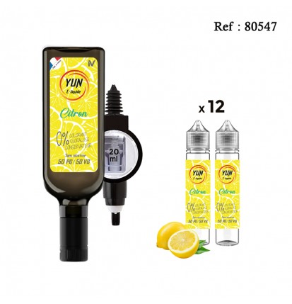 Pack E-liquide YUN Citron 500mL