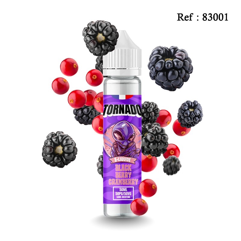 E-liquide TORNADO Blackberry Cranberry 50mL