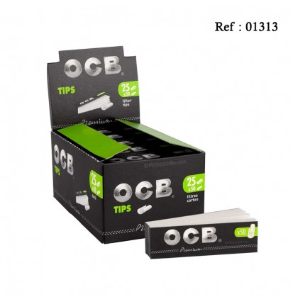 OCB Filter for cigarettes, display of 25