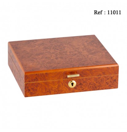 Cigar humidor burl wood 10 cigars