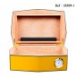 MYON Humidor Yellow Carbon for 10 cigars 245 x 160 x 85 mm