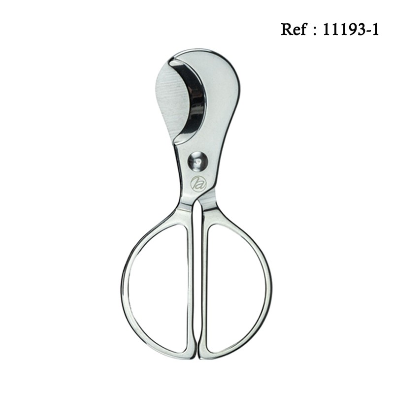 Ciseaux à cigares Chromé 9.5 cm, coupe 22 mm en boîte cadeau