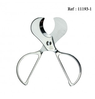 Cigar Scissors Chrome 9.5 cm, cut 22 mm in gift box