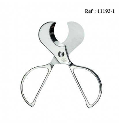 Cigar Scissors Chrome 9.5 cm, cut 22 mm in gift box