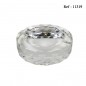 Cendrier à cigares en verre cristal rond, Ø 18 cm, hauteur 5 cm