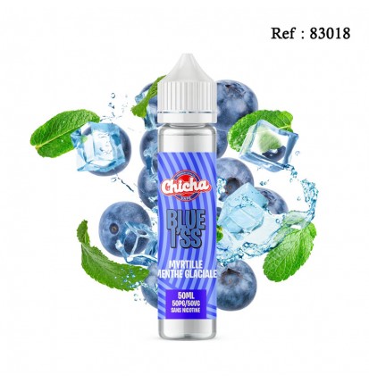 E-liquid CHICHA VAPE Blue I'ss 50mL + boosters