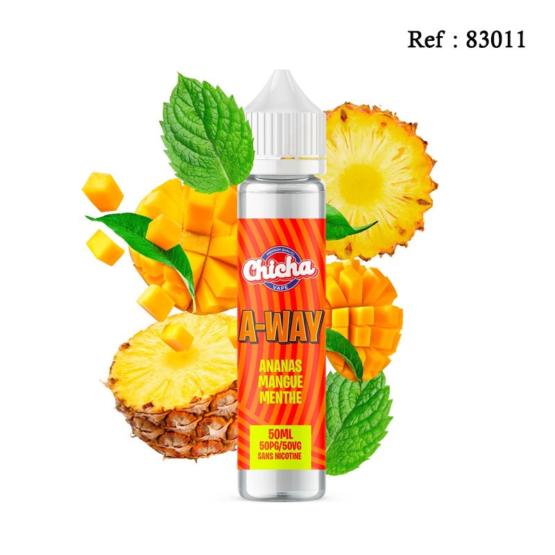 E-liquid CHICHA VAPE A-Way 50mL + boosters