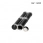 Cigar CaseAlu for 2 cigars Black/Silver 195 x 57 x 28 mm