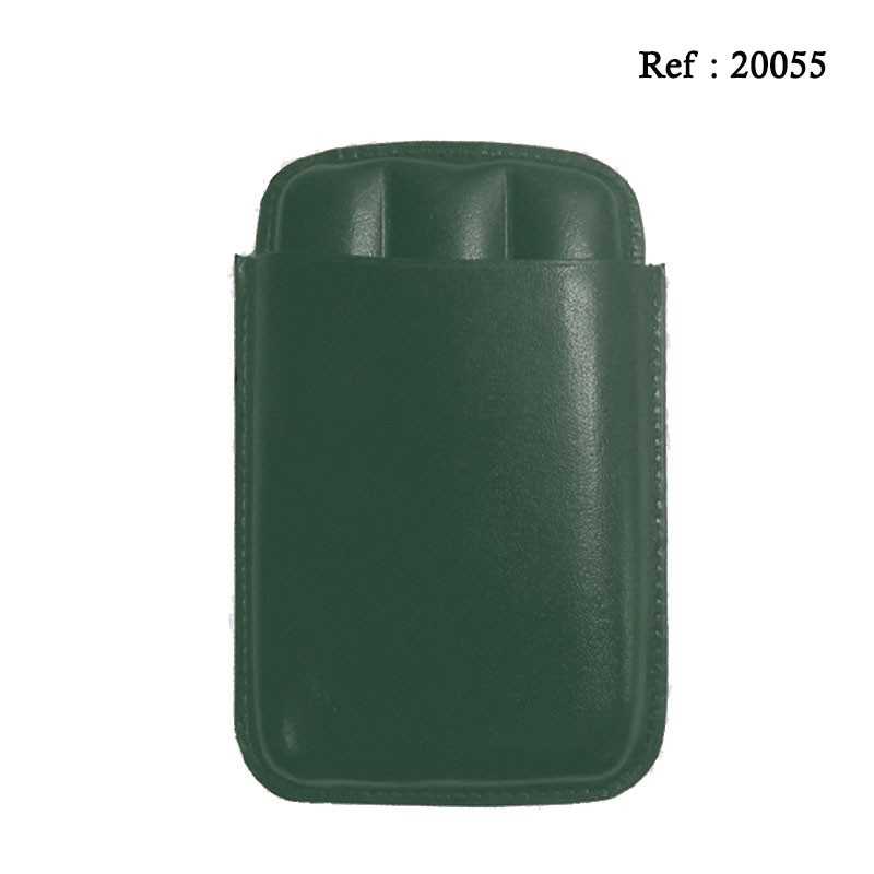 Cigar Case for 3 pcs Dark Green