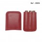 Cigar Case for 3 pcs Dark Red