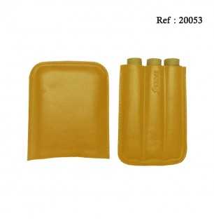 Cigar Case for 3 pcs Yellow