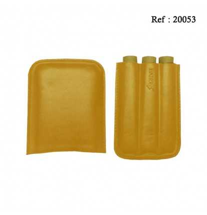 Cigar Case for 3 pcs Yellow