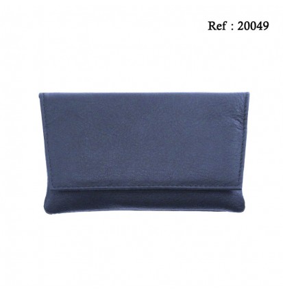 Tobacco leather pouch blue