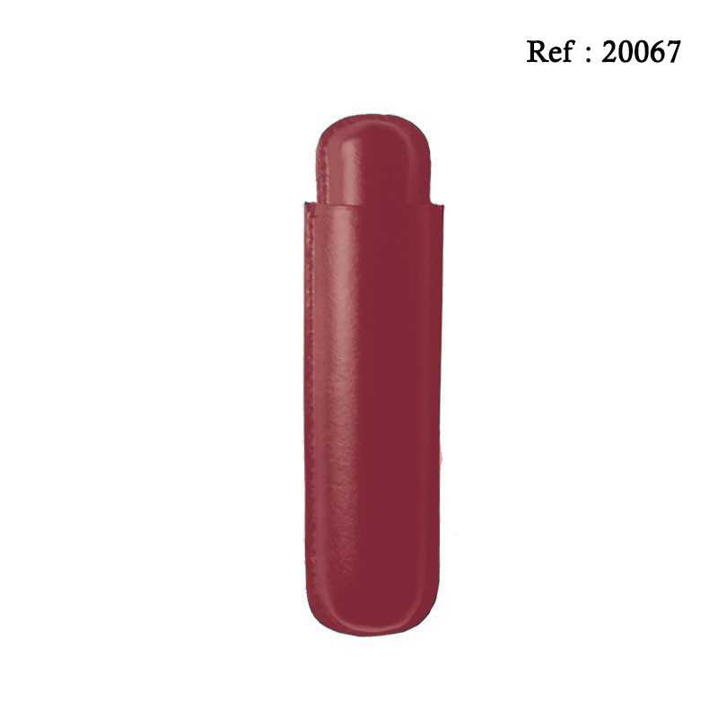 Cigar Case for 1 pc Dark Red