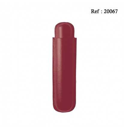 Cigar Case for 1 pc Dark Red