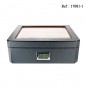 Humidor Carbon Fibre with glass lid Humidorius 260 x 220 x 90 mm